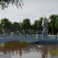 Saint Michael Statue 3D model - Thumbnail 8