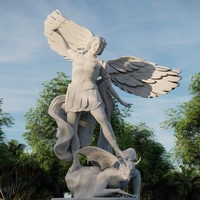 Saint Michael Statue 3D model - Thumbnail 9