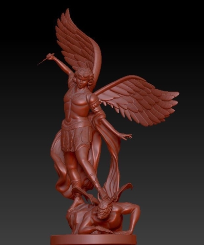 Saint Michael Statue 3D model 3D Print 413495