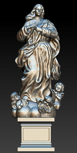 Mother Mary go to heaven 3D model 3D Print 413500