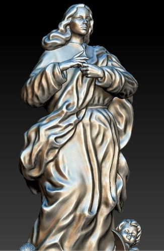 Mother Mary go to heaven 3D model 3D Print 413501