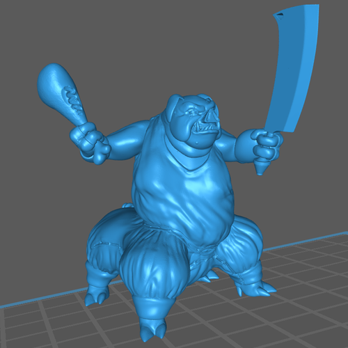 Pig-Butcher / Pig-Centaur / Pig-Man 3D Print 413509