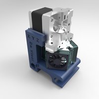 Small XYZ Da Vinci 1.0 Three fan extruder carriage. 3D Printing 41351