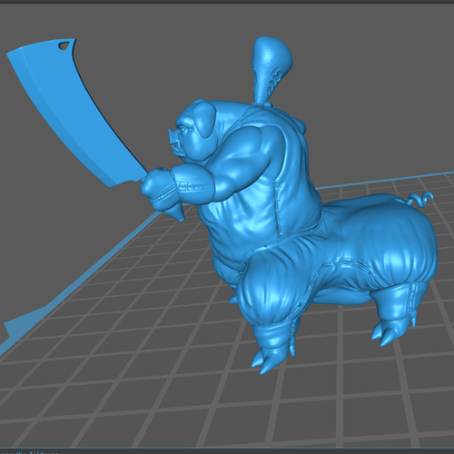 Pig-Butcher / Pig-Centaur / Pig-Man 3D Print 413510