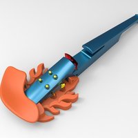Small RockStar Electric Violin 3D Printing 41360