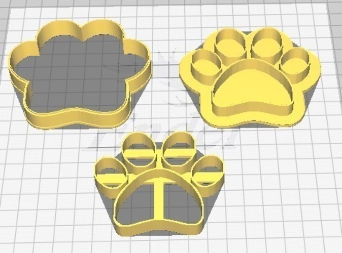 Cutting footprint and marker 3D Print 413662