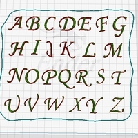 Uppercase and lowercase alphabet stamp - Thumbnail 2