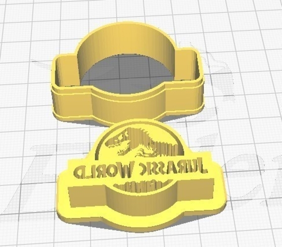 Cortante y marcador JURASSIC WORLD 3D model 3D Print 413742