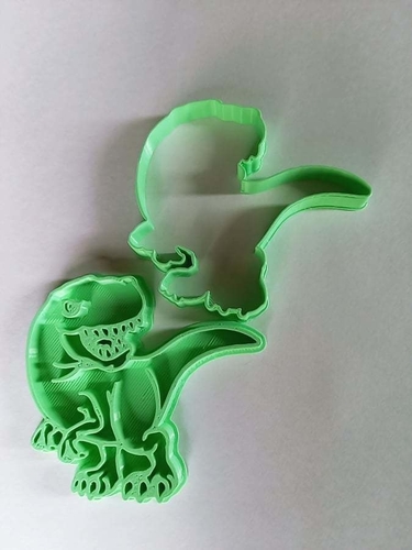 T rex cookie cutter and marker 3D Print 413745