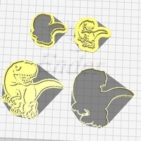 T rex cookie cutter and marker - Thumbnail 3
