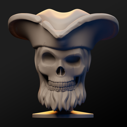 Pirate Skull 3D Print 413913
