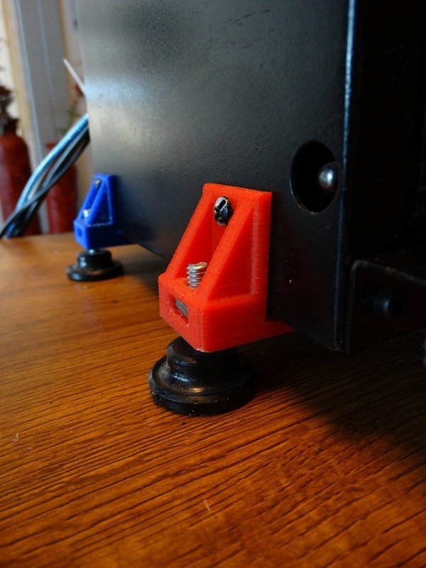 Leveling supports for Uncia 3D printer