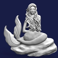 Small Mermaid CNC 3 3D Printing 414056