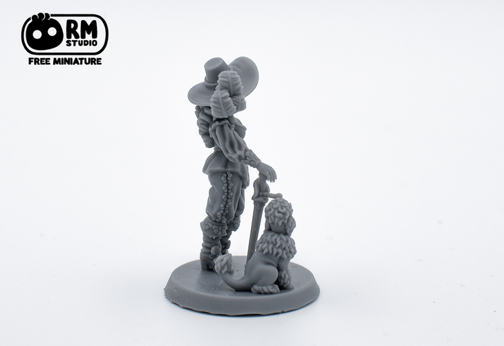 Lady with dog 3D Print 414114