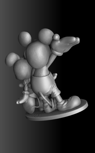 Mickey&Minnie together.STL. 3D Print 414176