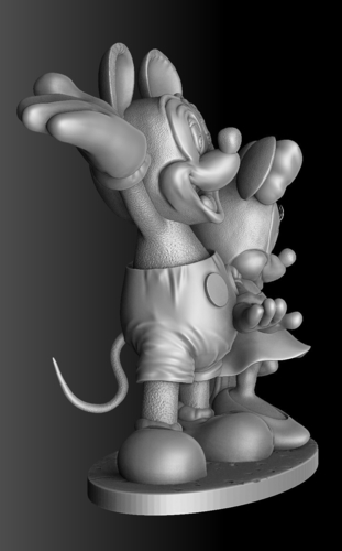 Mickey&Minnie together.STL. 3D Print 414179