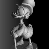 3D Printed Scrooge McDuck.Ducktales.For 3d print.STL. by gt5prologue ...