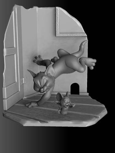 Tom&Jerry.for 3d print.STL.