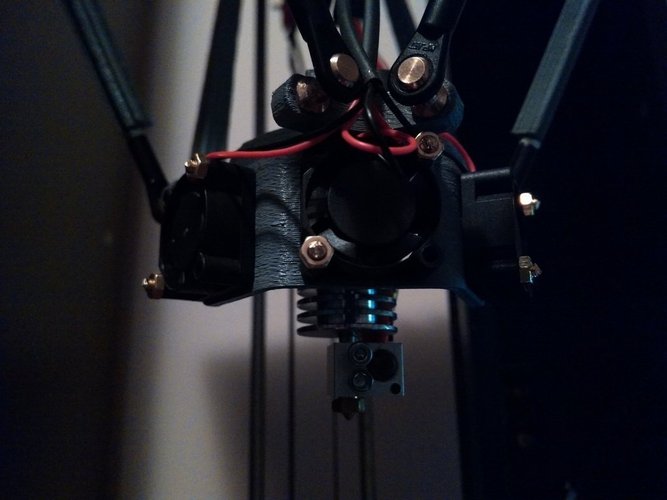 modded rostock for all metal extruder 3D Print 41464