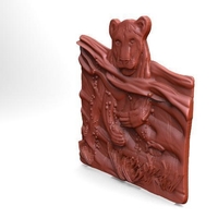 ​lioness swimming lion CNC - Thumbnail 2