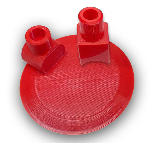 3D Printed Mini RC Track Corner Disc Marker by izzyinnovationsyahoo