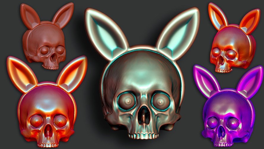 Skull Bunnyears :D 3D Print 41484