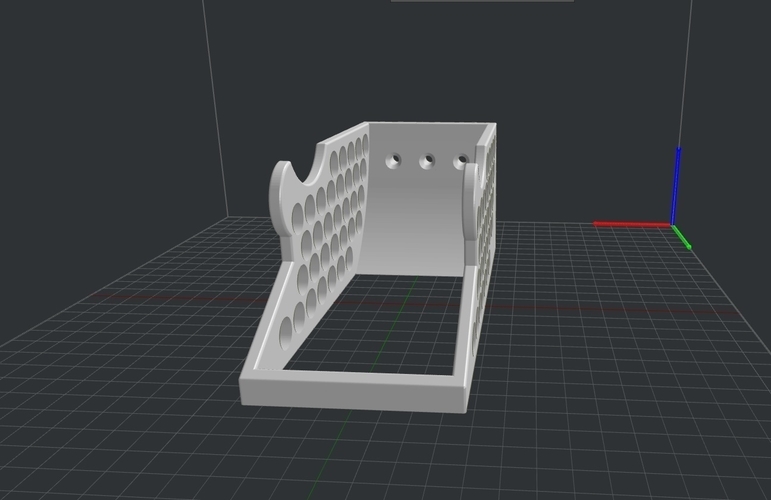 Wall Mounted Filament Spool Holder   3D Print 414861