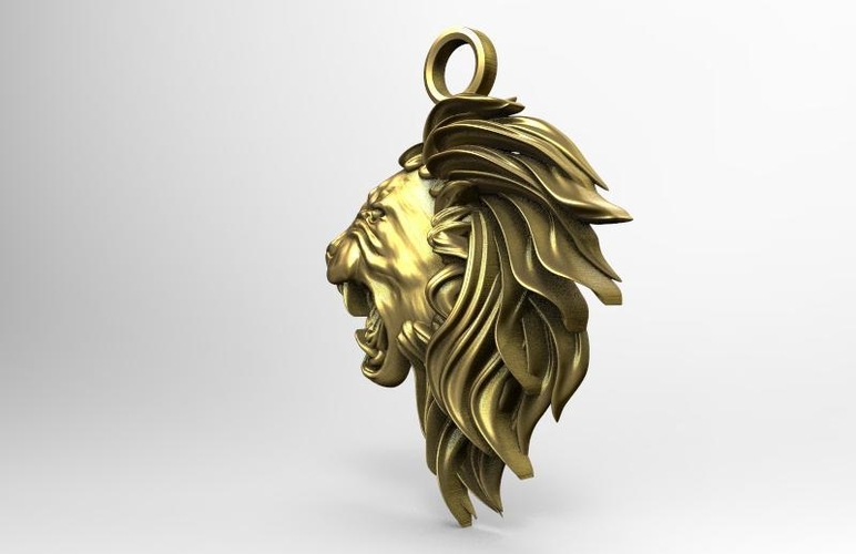Lion head pendant 3D Print 415018