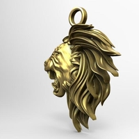 Lion head pendant - Thumbnail 2
