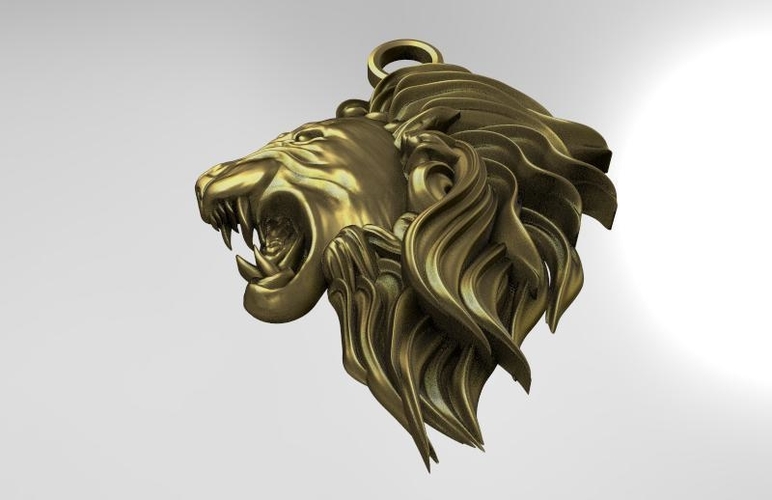 Lion head pendant 3D Print 415020