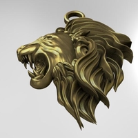 Lion head pendant - Thumbnail 4