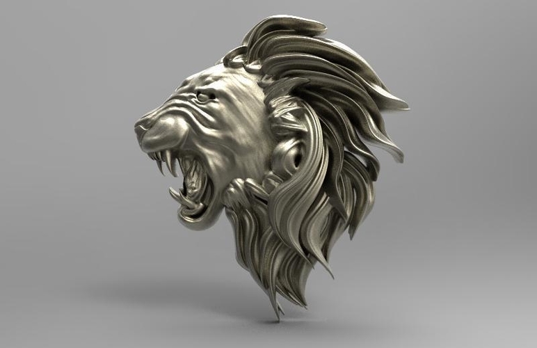 Lion head pendant 3D Print 415021