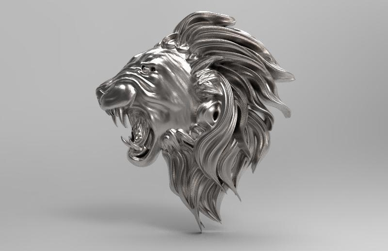 Lion head pendant 3D Print 415023