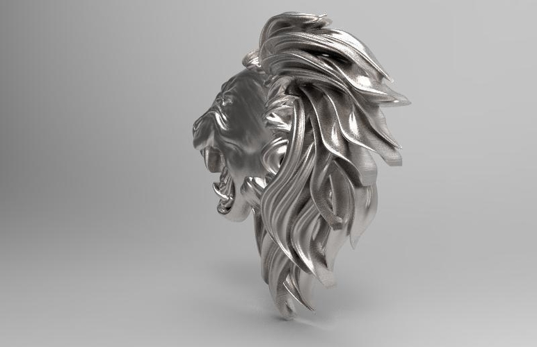 Lion head pendant 3D Print 415024