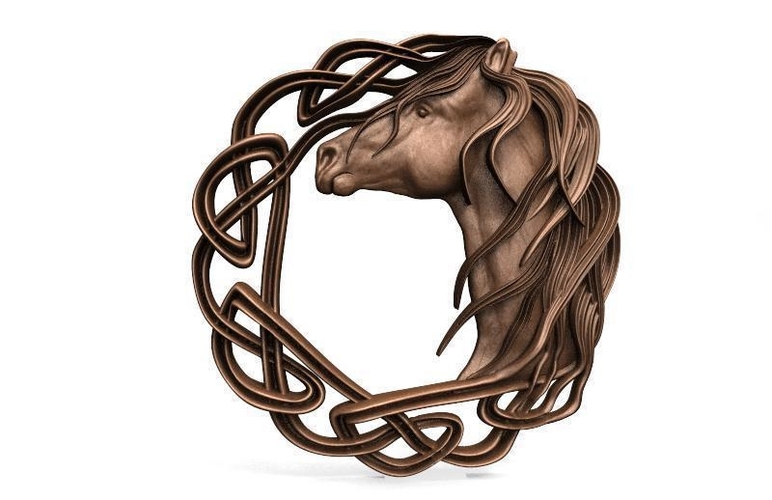 Celtic horse 2 CNC 3D Print 415026