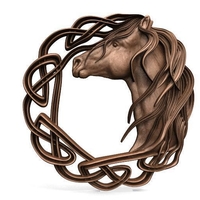 Small Celtic horse 2 CNC 3D Printing 415026