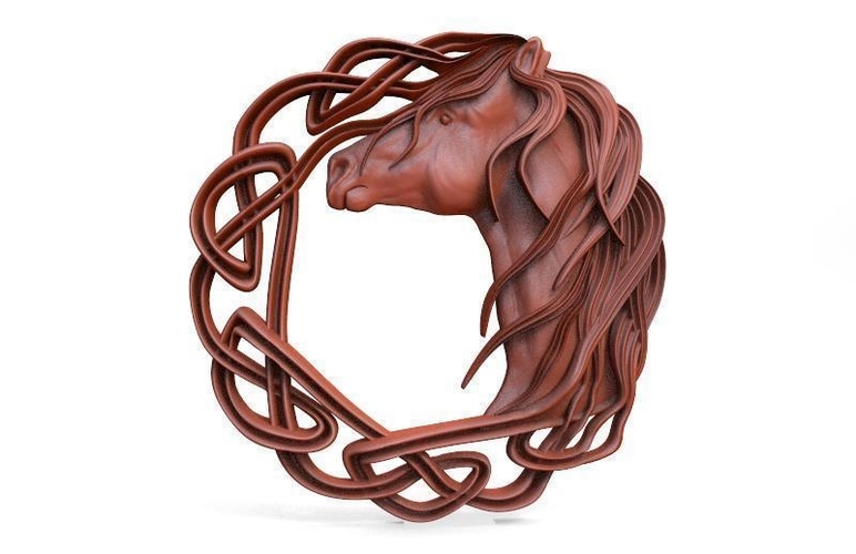 Celtic horse 2 CNC 3D Print 415027