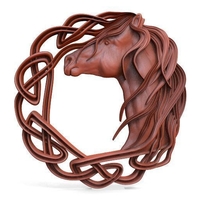 Celtic horse 2 CNC - Thumbnail 2