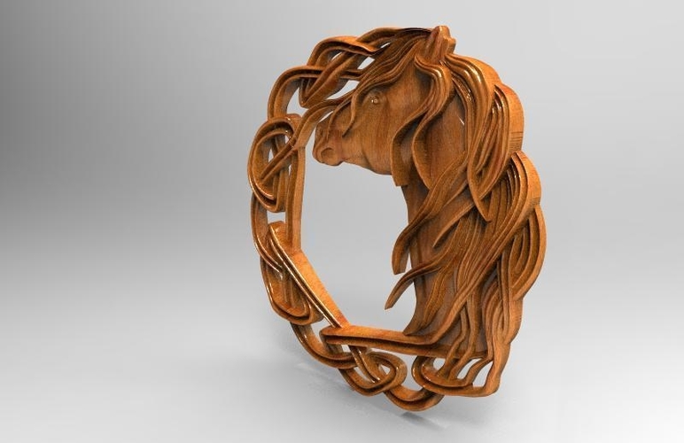 Celtic horse 2 CNC 3D Print 415033