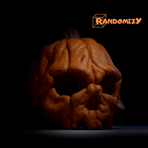 Pumpkin Skull 3D Print 415042
