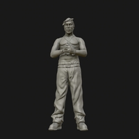Tupac Shakur 3D sculpture - Thumbnail 2