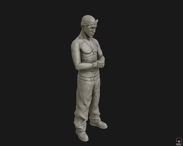 Tupac Shakur 3D sculpture 3D Print 415101