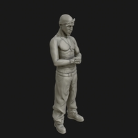 Tupac Shakur 3D sculpture - Thumbnail 4