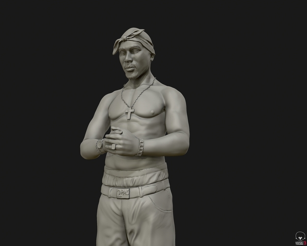 Tupac Shakur 3D sculpture 3D Print 415104