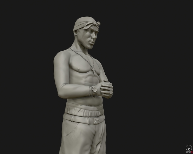 Tupac Shakur 3D sculpture 3D Print 415105