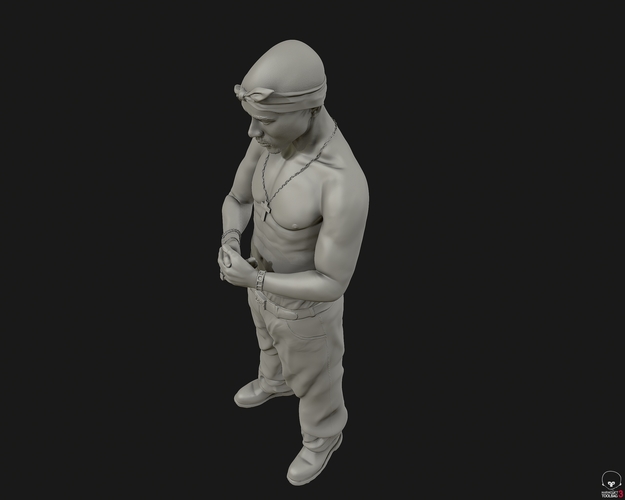 Tupac Shakur 3D sculpture 3D Print 415106