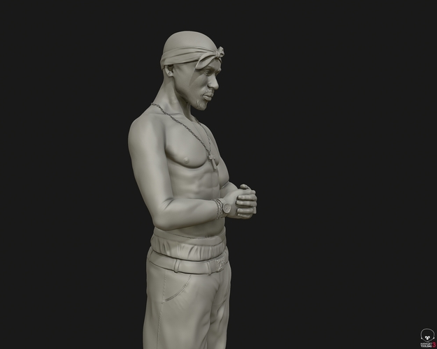 Tupac Shakur 3D sculpture 3D Print 415108