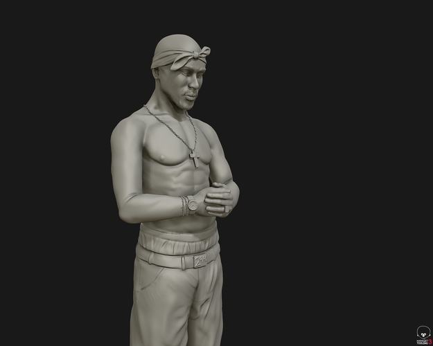 Tupac Shakur 3D sculpture 3D Print 415109