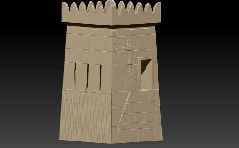 Egyptian Tower 3D Print 415148