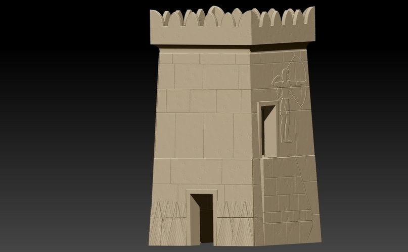 Egyptian Tower 3D Print 415149